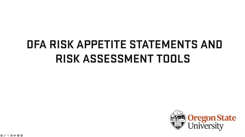 Risk Assessment Tools | Insurance and Risk Management Services | Oregon ...