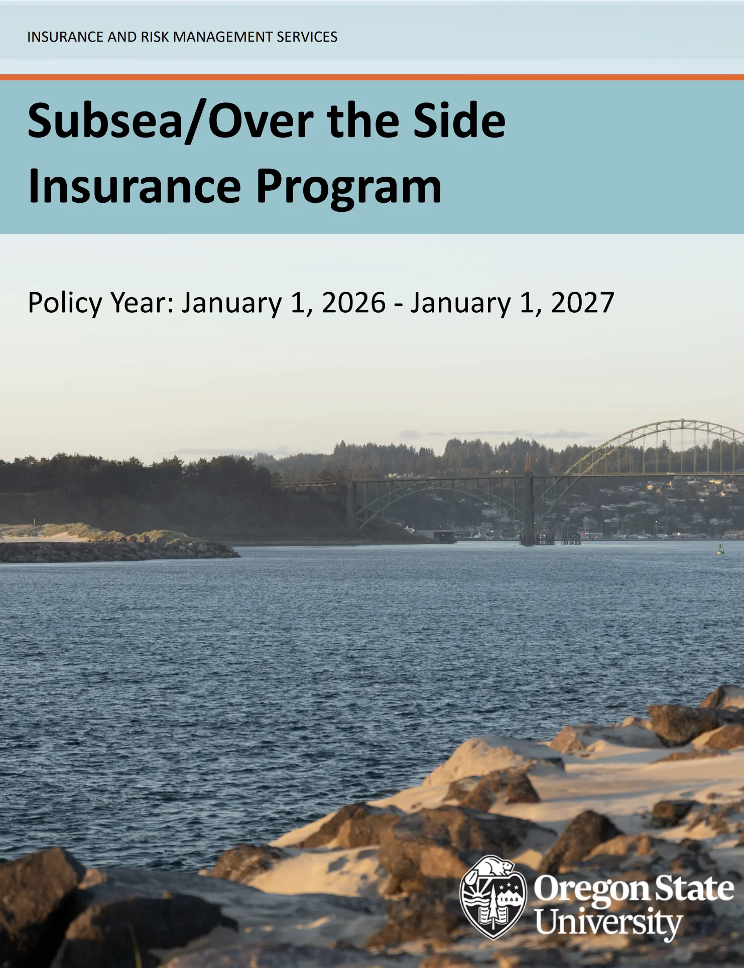 Subsea over the side brochure for insurance